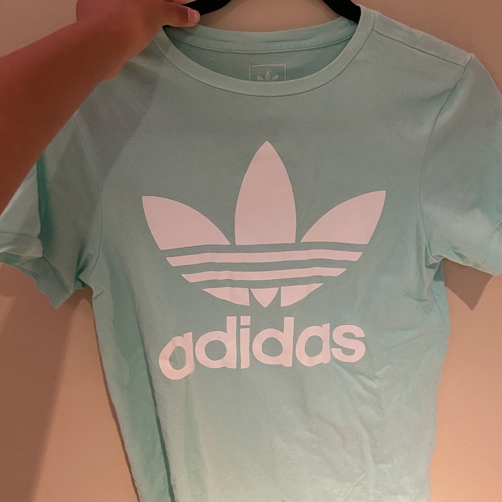 adidas womens teal tee shirt 👕✨